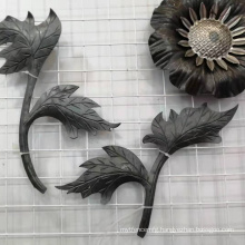Stamped Steel Leaves and Flowers Ornaments for Wrought iron Fence  Window Guard Gate Decorative Parts